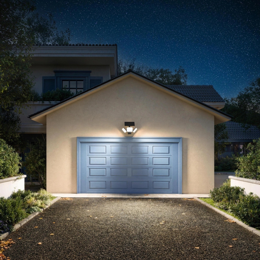 Philips - LED Solární nástěnné svítidlo se senzorem ZYREN LED/24,5W/3,7V 2600 mAh 3000K IP65