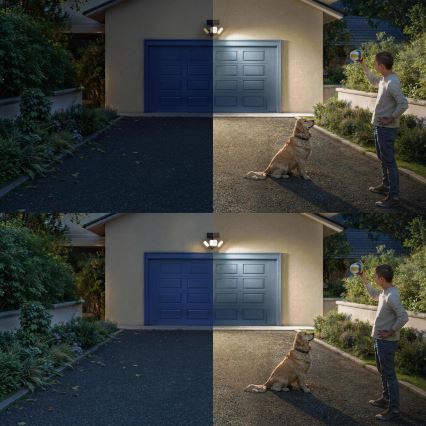 Philips - LED Solární nástěnné svítidlo se senzorem ZYREN LED/24,5W/3,7V 2600 mAh 3000K IP65