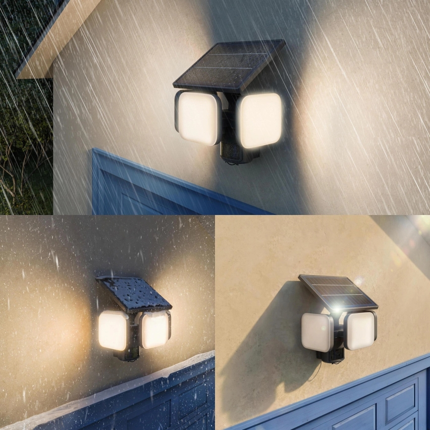 Philips - LED Solární nástěnné svítidlo se senzorem ZYREN LED/24,5W/3,7V 2600 mAh 3000K IP65