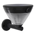 Philips - LED Solární nástěnná lampa se senzorem KYNA LED/3,8W/3,7V 800 mAh 2700K IP44 černá