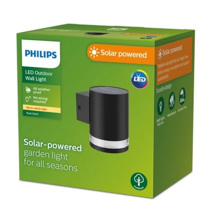 Philips - LED Solární nástěnné svítidlo FYCE LED/1,5W/3,7V 1200 mAh IP44