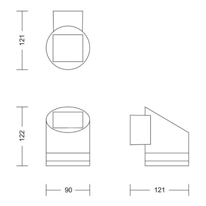 Philips - LED Solární nástěnné svítidlo FYCE LED/1,5W/3,7V IP44