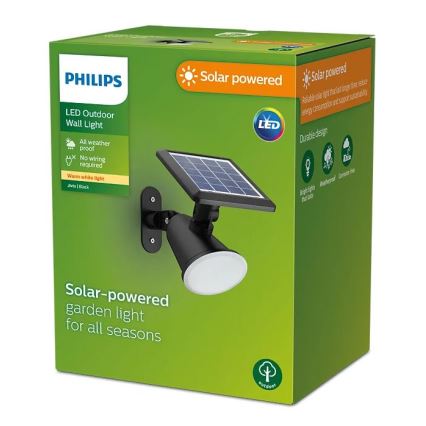 Philips - LED Solární nástěnné svítidlo JIVIX LED/1,4W/3,7V 1800 mAh IP44