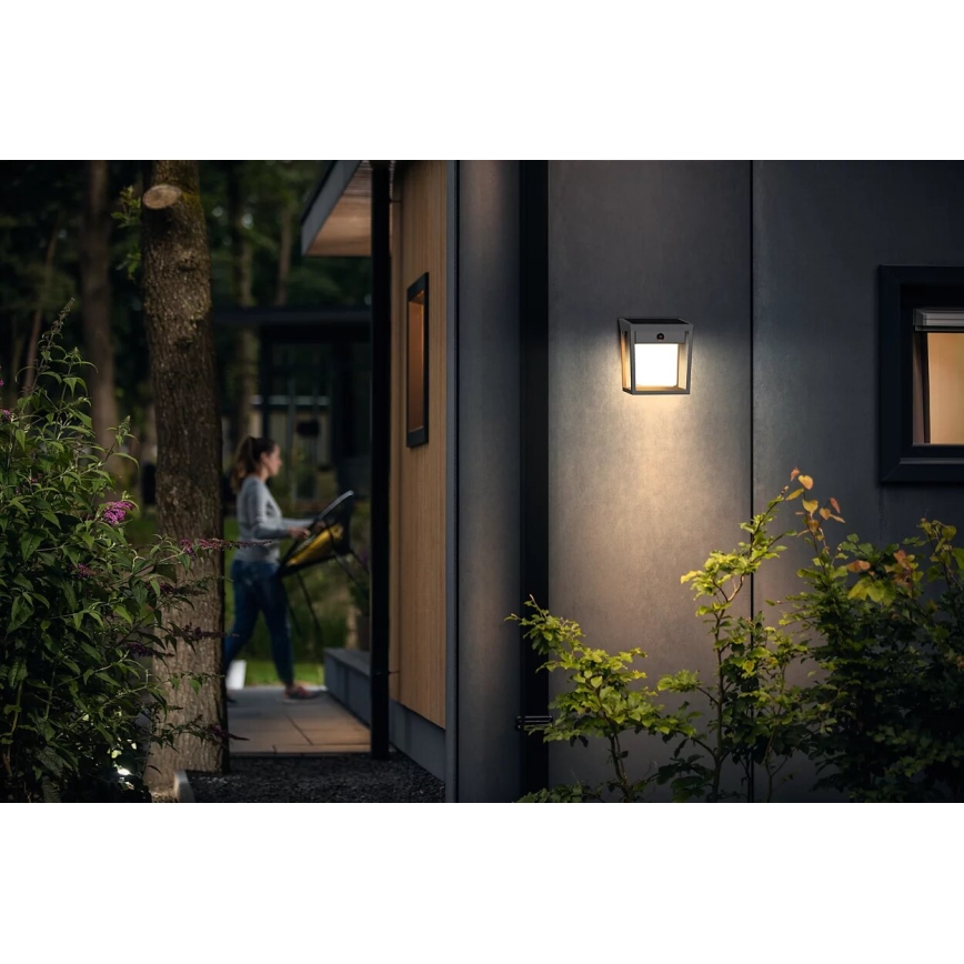 Philips - LED Solární nástěnné svítidlo se senzorem BLAISE LED/1,5W/3,7V 3000K IP44