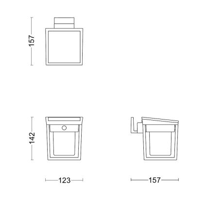 Philips - LED Solární nástěnné svítidlo se senzorem BLAISE LED/1,5W/3,7V 3000K IP44