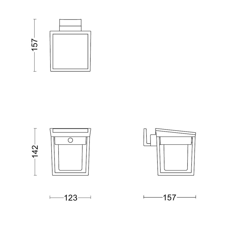Philips - LED Solární nástěnné svítidlo se senzorem BLAISE LED/1,5W/3,7V 3000K IP44