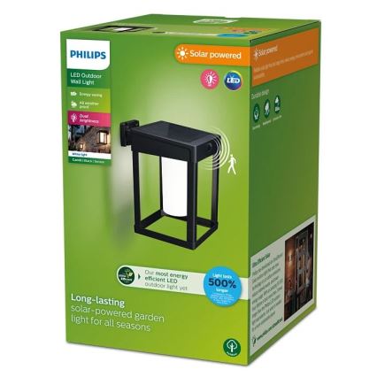 Philips - LED Solární nástěnné svítidlo se senzorem CAMILL LED/1,4W/3,7V 2000 mAh IP44