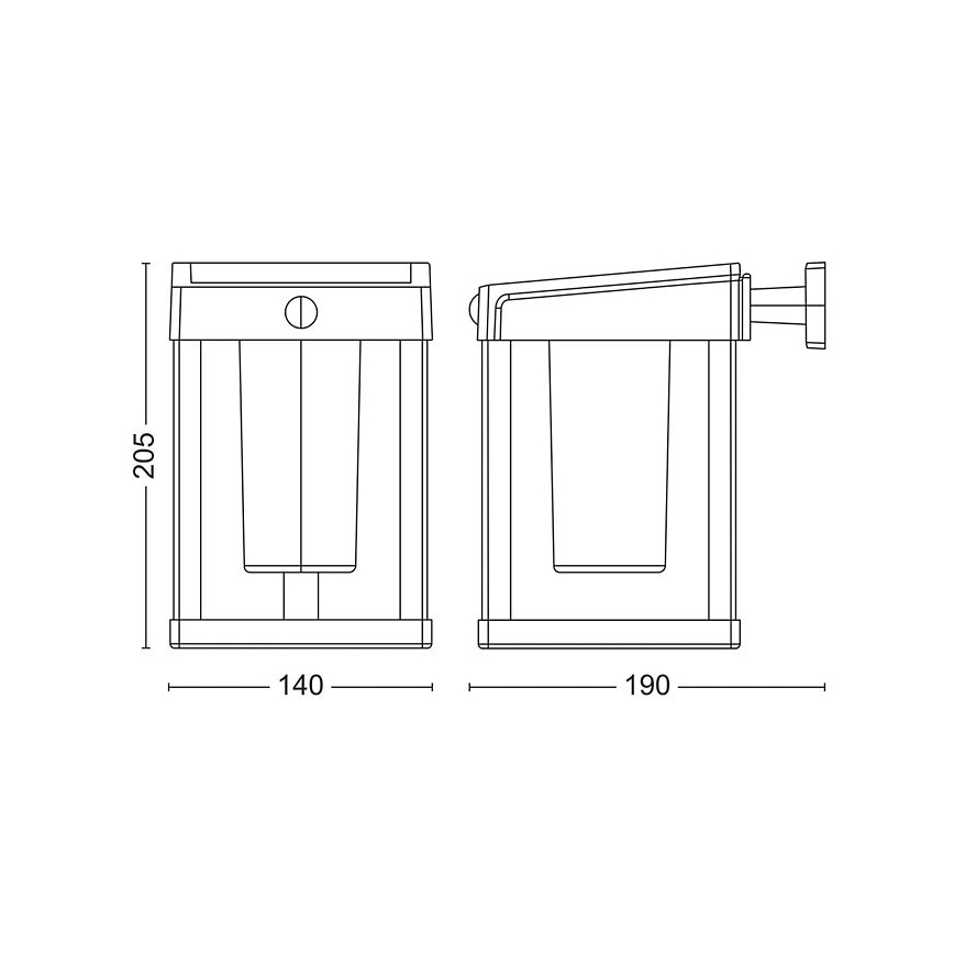 Philips - LED Solární nástěnné svítidlo se senzorem CAMILL LED/1,4W/3,7V 2000 mAh IP44