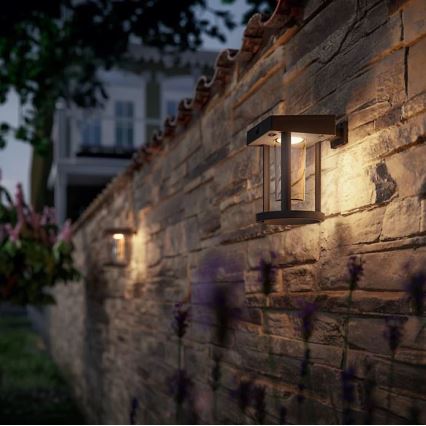 Philips - LED Solární nástěnné svítidlo se senzorem pohybu a soumraku CAMILL LED/1,4W/3,7V 2000 mAh IP44