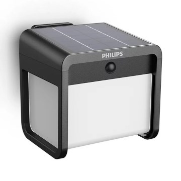 Philips - LED Solární nástěnné svítidlo se senzorem EZRA LED/1,8W/3,7V 3000K IP44