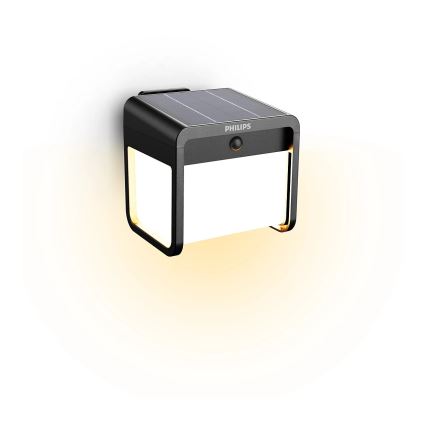 Philips - LED Solární nástěnné svítidlo se senzorem EZRA LED/1,8W/3,7V 3000K IP44