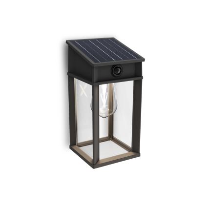 Philips - LED Solární nástěnné svítidlo se senzorem GERI LED/3,2W/3,7V 4000K IP44