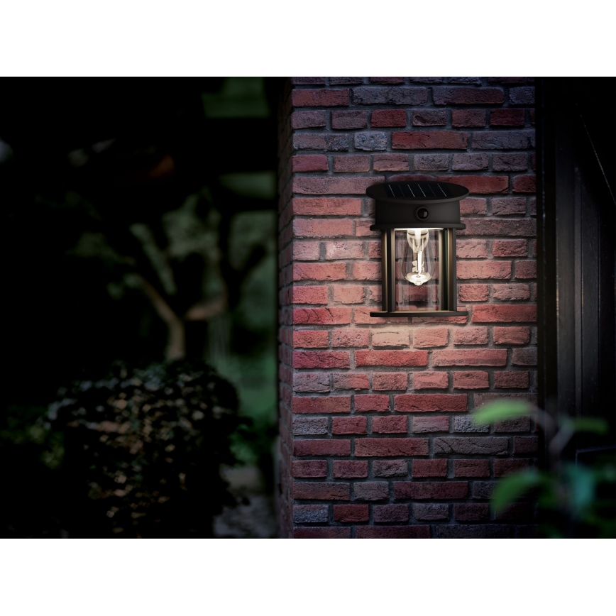 Philips - LED Solární nástěnné svítidlo se senzorem GERI LED/3,2W/3,7V 4000K IP44