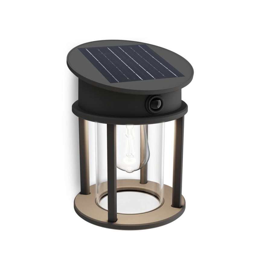 Philips - LED Solární nástěnné svítidlo se senzorem GERI LED/3,2W/3,7V 4000K IP44