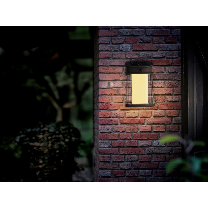 Philips - LED Solární nástěnné svítidlo se senzorem JUDA LED/3,2W/3,7V 2700K IP44