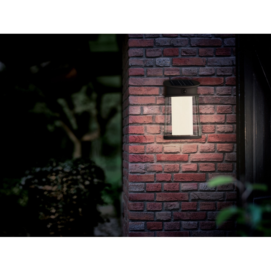 Philips - LED Solární nástěnné svítidlo se senzorem JUDA LED/3,2W/3,7V 4000K IP44