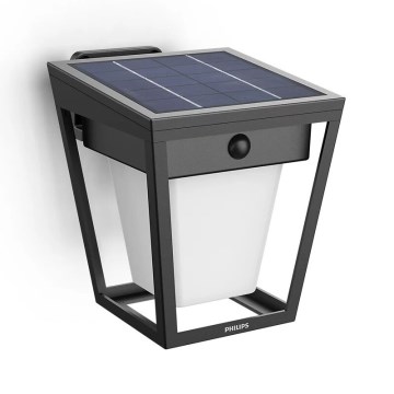 Philips - LED Solární nástěnné svítidlo se senzorem NISSA LED/1,8W/3,7V 3000K IP44