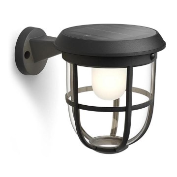 Philips - LED Solární nástěnné svítidlo se senzorem pohybu a soumraku RADII LED/1,3W/3,7V 2000 mAh 3000K IP44