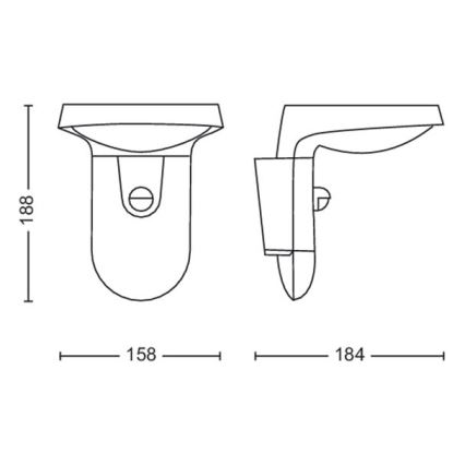 Philips - LED Solární nástěnné svítidlo se senzorem LED/1,2W/4V 3000K IP44