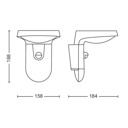 Philips - LED Solární nástěnné svítidlo se senzorem LED/1,2W/4V 4000K IP44