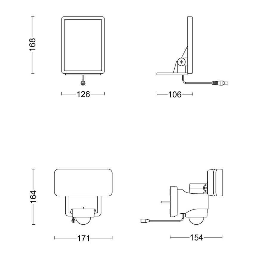 Philips - LED Solární nástěnné svítidlo se senzorem TYLUS LED/6W/3,7V 3000K IP44