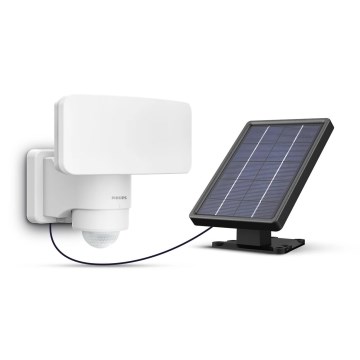 Philips - LED Solární nástěnné svítidlo se senzorem TYLUS LED/6W/3,7V 5000K IP44
