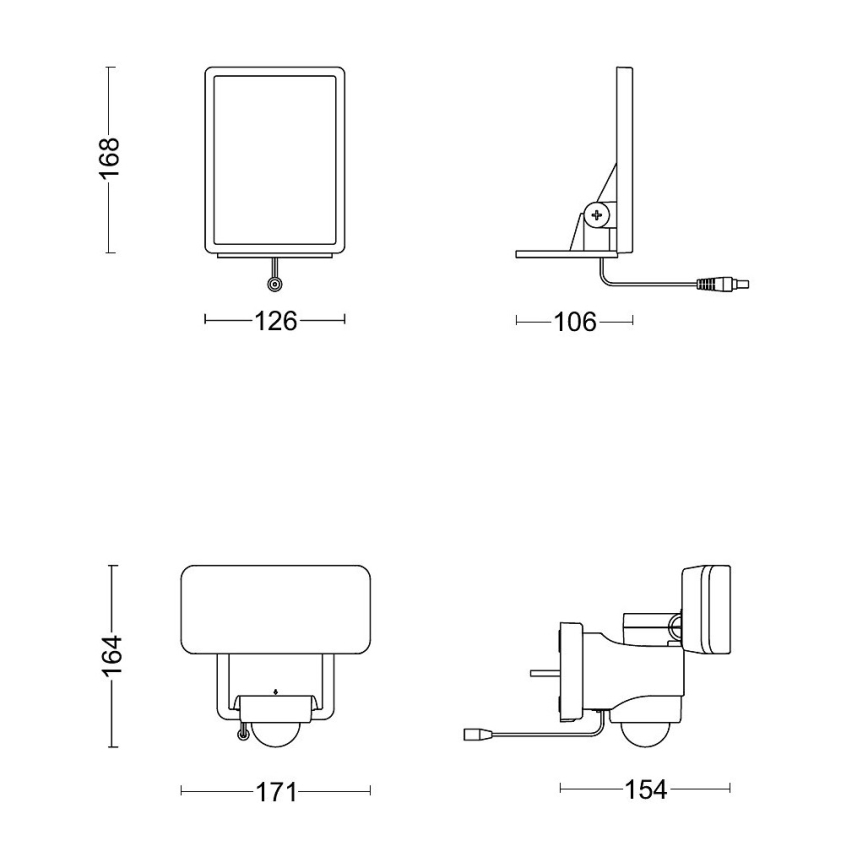 Philips - LED Solární nástěnné svítidlo se senzorem TYLUS LED/6W/3,7V 5000K IP44