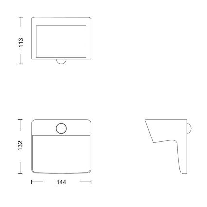 Philips - LED Solární nástěnné svítidlo se senzorem YARIXA LED/2,2W/3,7V IP44