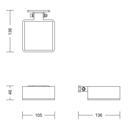 Philips - LED Solární nástěnné svítidlo VYNCE LED/1,5W/3,7V IP44