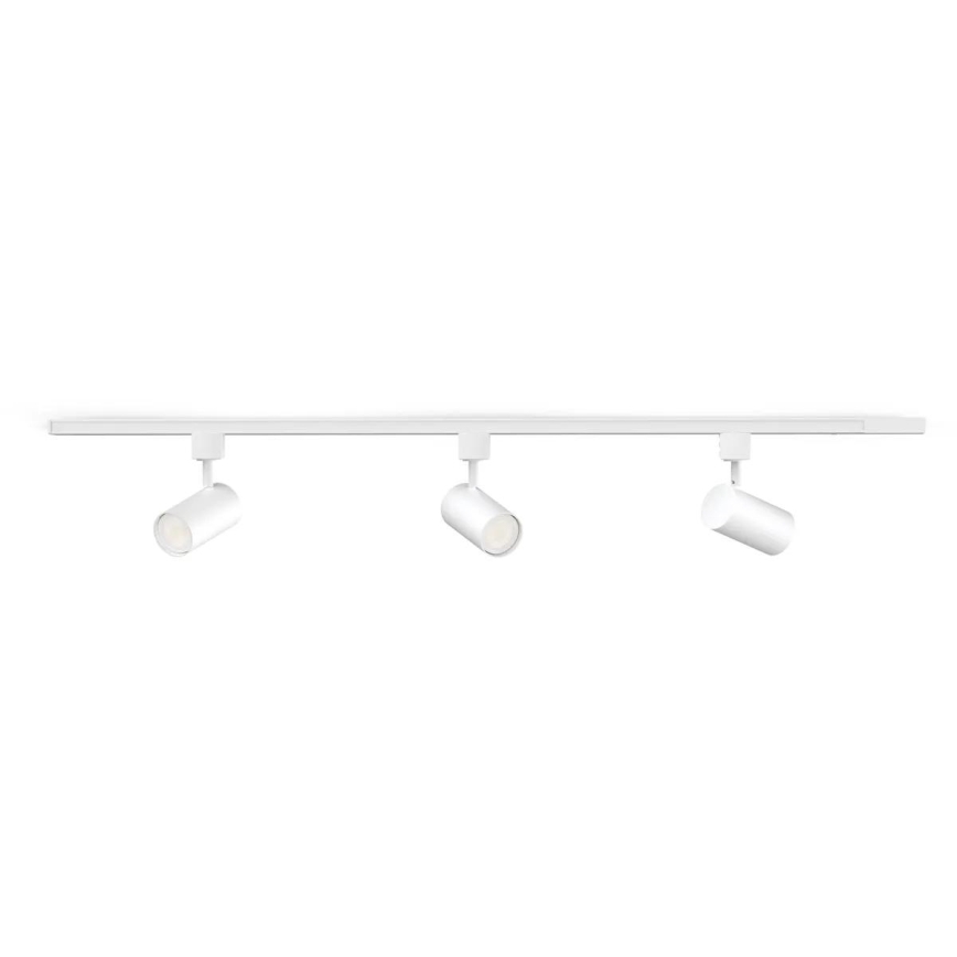 Philips - LED RGBW Stmívatelné bodové svítidlo v lištovém systému EASYLINK HUE 3xGU10/4,7W/230V 2200-6500K 1m bílá