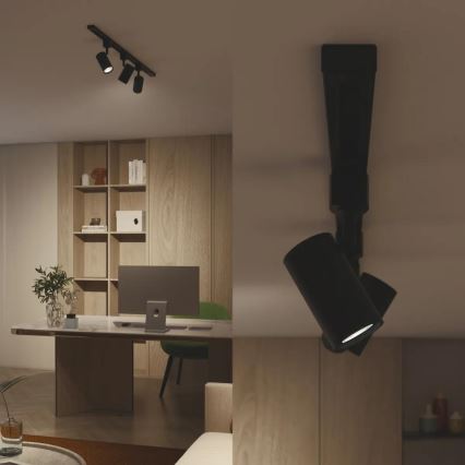Philips - LED RGBW Stmívatelné bodové svítidlo v lištovém systému EASYLINK HUE 3xGU10/4,7W/230V 2200-6500K 1m černá