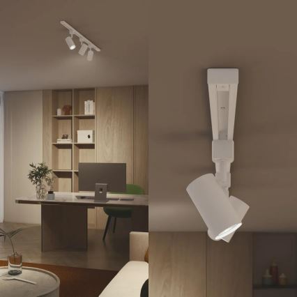 Philips - LED Stmívatelné bodové svítidlo v lištovém systému EASYLINK 3xGU10/6,2W/230V 2200-2700K 1m bílá