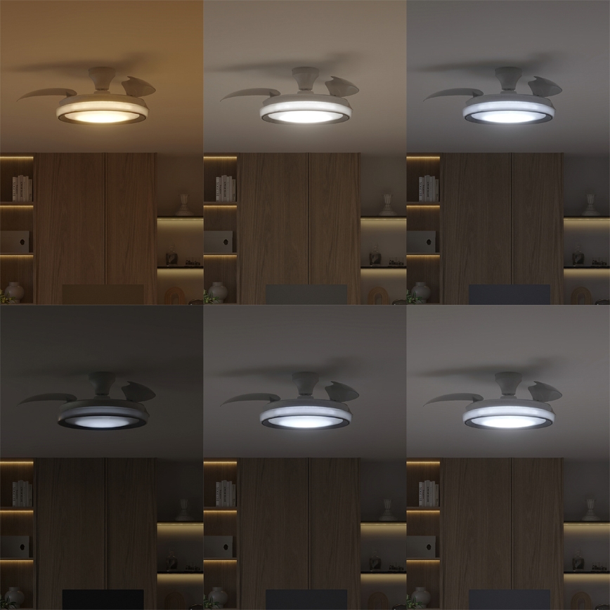 Philips - LED Stmívatelné stropní svítidlo s ventilátorem BLISS LED/35W/230V bílá + dálkové ovládání