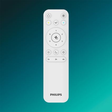 Philips - LED Stmívatelné stropní svítidlo s ventilátorem BLISS LED/35W/230V bílá + dálkové ovládání