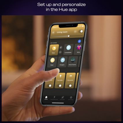 Philips - LED Stmívatelné stropní svítidlo Hue AURELLE LED/21W/230V 2200-6500K pr. 39,5 cm černá