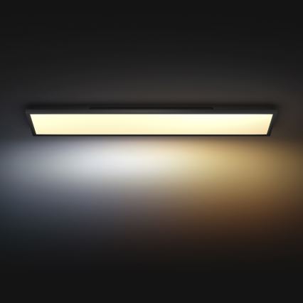 Philips - LED Stmívatelné stropní svítidlo Hue AURELLE LED/39W/230V 2200-6500K 120x30 cm černá