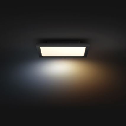 Philips - LED Stmívatelné stropní svítidlo Hue AURELLE LED/19W/230V 2200-6500K 30x30 cm černá
