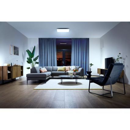 Philips - LED Stmívatelné stropní svítidlo Hue AURELLE LED/39W/230V 2200-6500K 60x60 cm bílá