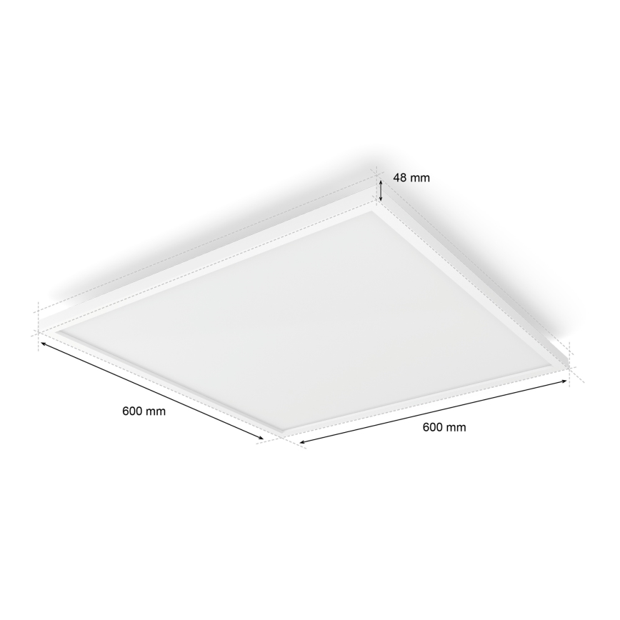 Philips - LED Stmívatelné stropní svítidlo Hue AURELLE LED/39W/230V 2200-6500K 60x60 cm bílá