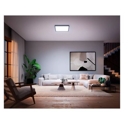 Philips - LED Stmívatelné stropní svítidlo Hue AURELLE LED/39W/230V 2200-6500K 60x60 cm černá