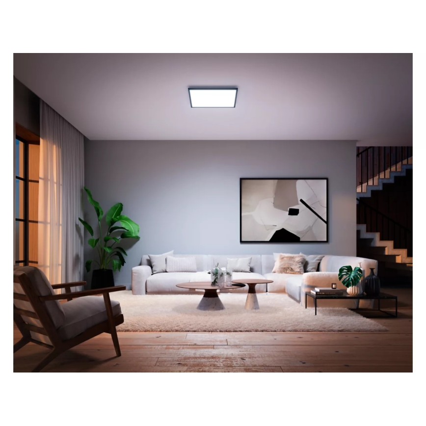 Philips - LED Stmívatelné stropní svítidlo Hue AURELLE LED/39W/230V 2200-6500K 60x60 cm černá