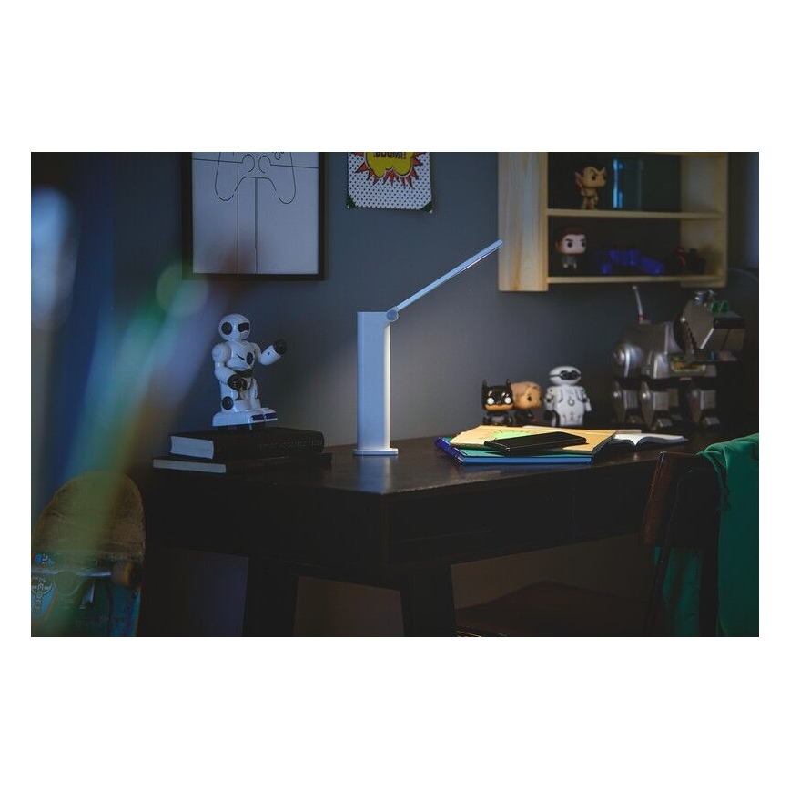 Philips - LED Stmívatelná dotyková stolní lampa AMBER LED/5W/5V bílá