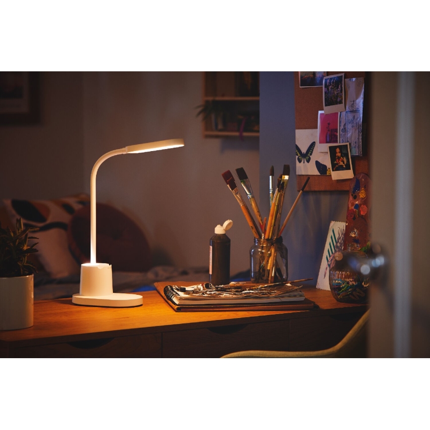 Philips - LED Stmívatelná dotyková stolní lampa BUCKET LED/7W/5V 1800 mAh 3000/4000/5700K CRI 90