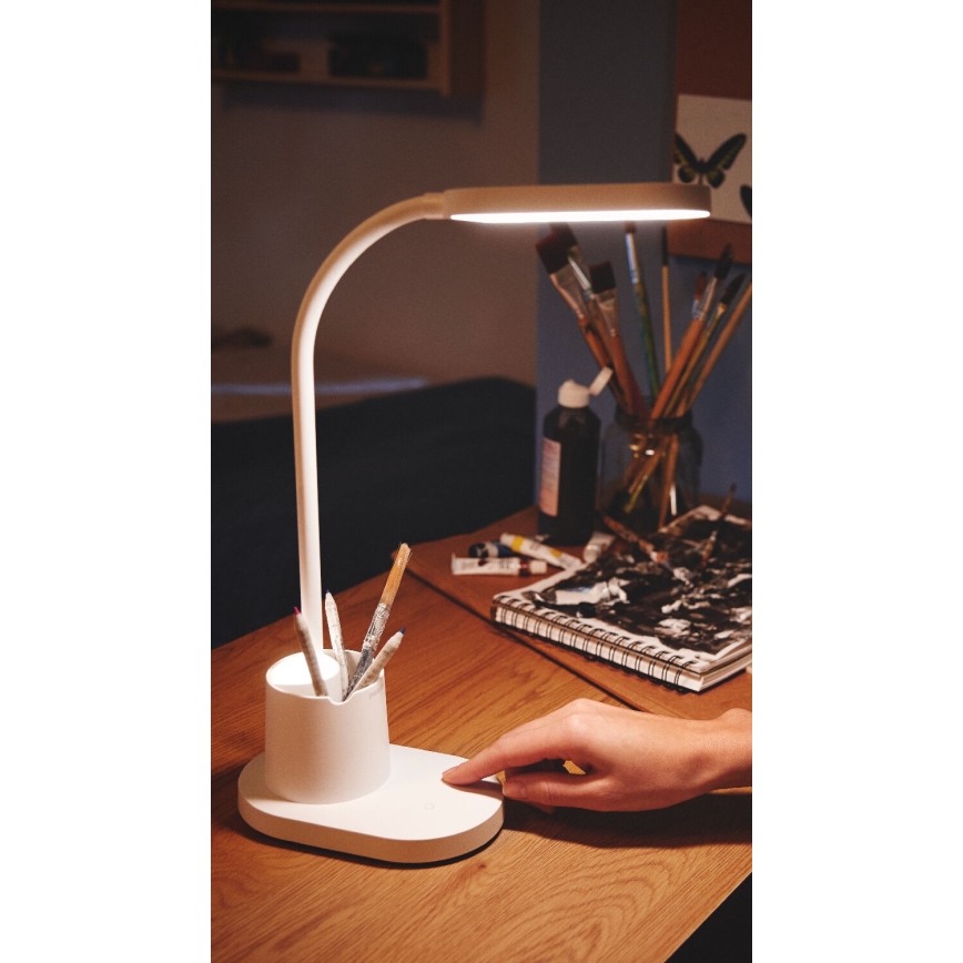 Philips - LED Stmívatelná dotyková stolní lampa BUCKET LED/7W/5V 1800 mAh 3000/4000/5700K CRI 90