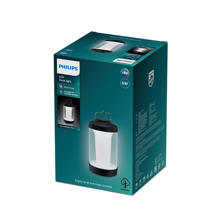 Philips - LED Stmívatelná přenosná lampa CICERO LED/6W/5V IP54