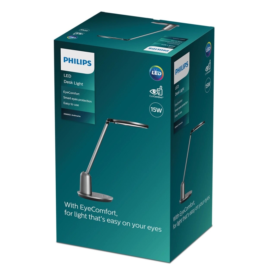 Philips - LED Stmívatelná dotyková stolní lampa EINSTEIN SCENE SWITCH LED/15W/230V 2800/4000/5100K CRI94