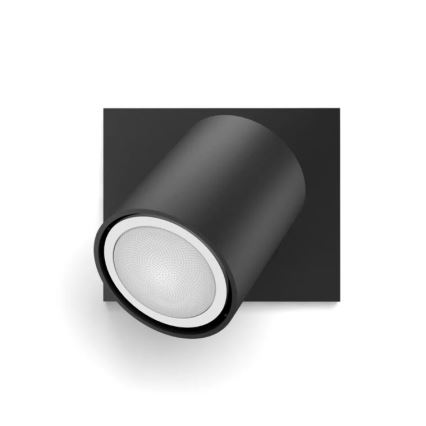 Philips - LED Stmívatelné bodové svítidlo Hue RUNNER 1xGU10/4,2W/230V 2200-6500K + dálkové ovládání černá