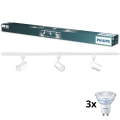 Philips - LED Stmívatelné bodové svítidlo v lištovém systému EASYLINK 3xGU10/7W/230V 2200-2700K 1m bílá