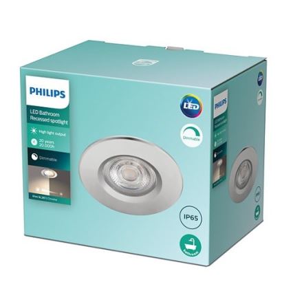 Philips - LED Stmívatelné koupelnové podhledové svítidlo DIVE 1xLED/5W/230V IP65