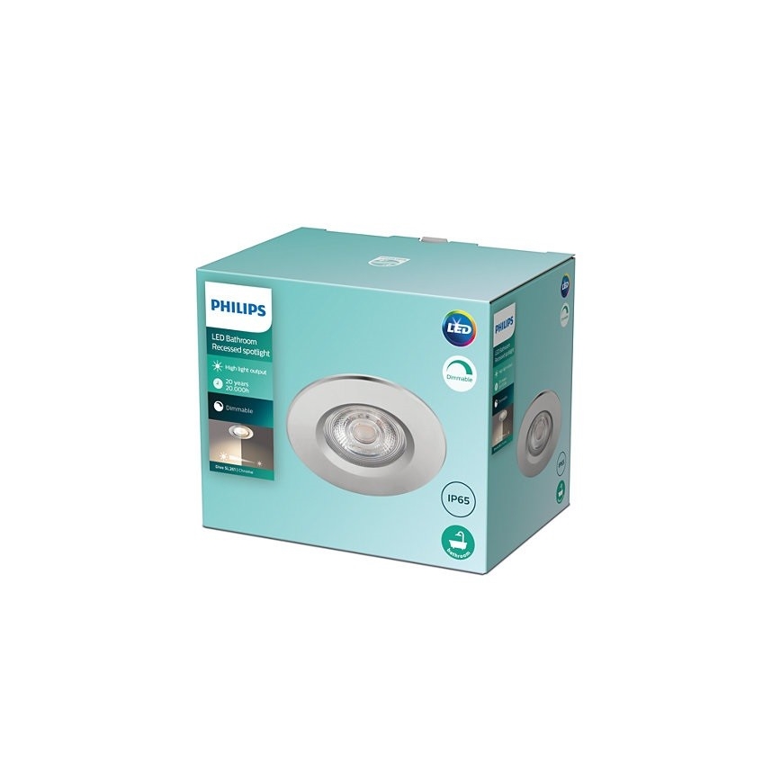 Philips - LED Stmívatelné koupelnové podhledové svítidlo DIVE 1xLED/5W/230V IP65